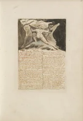 Kap. IV, Zeitalter über Zeitalter rollten über ihn..., Platte 13 aus Das Erste Buch von Urizen, 1794